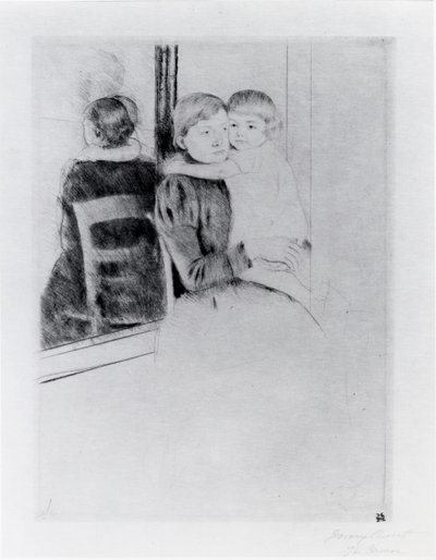 Le Miroir - Mary Stevenson Cassatt
