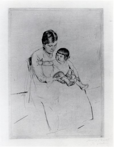 Le bas - Mary Stevenson Cassatt