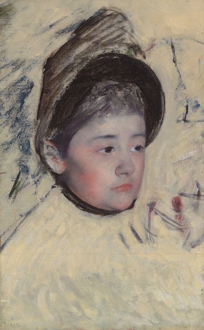 Femme portant un bonnet, vers 1889 - Mary Cassatt