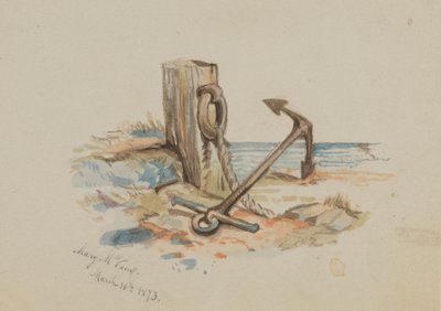 Sans titre (amarrage et ancre) - Mary Vaux Walcott