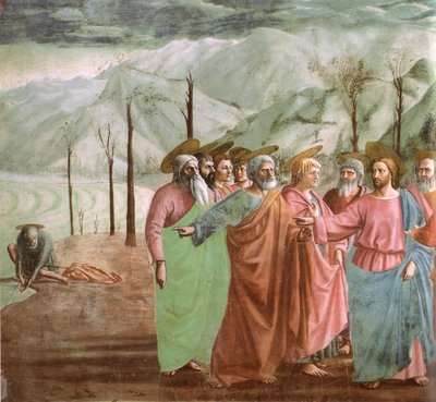 Pièce de monnaie dans la bouche du poisson - Masaccio