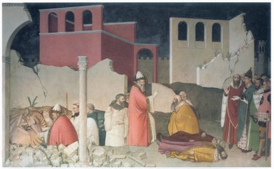 Miracle de Saint Sylvestre, chapelle San Silvestro, vers 1337 - Maso di Banco