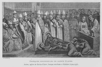 Funérailles de Sainte Claire - Maso di Banco Giottino