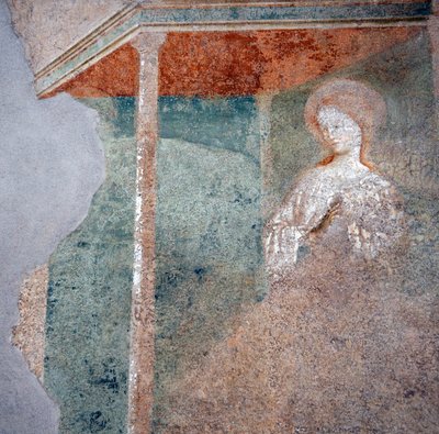 Fresque de Masolino da Panicale dans le baptistère de Castiglione, détail de l