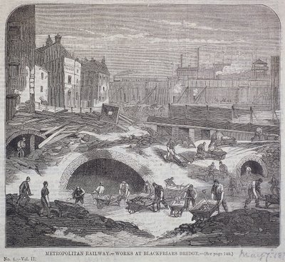 Pont de Blackfriars, Londres, 1863 - Mason Jackson