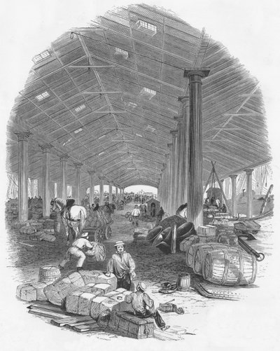 Hangar du quai du Trafalgar Dock, Liverpool, Angleterre - Mason Jackson