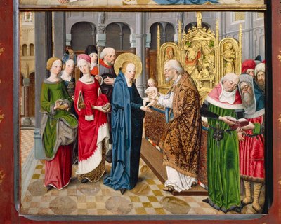 Présentation au Temple, des Histoires de la vie de Marie (détail) - Master Aachen