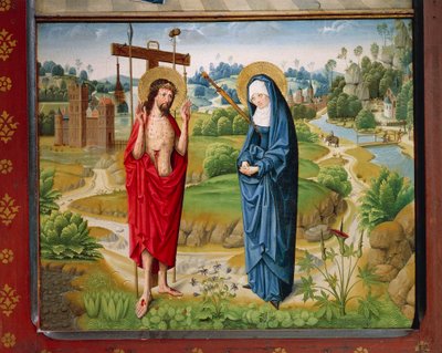 La Crucifixion du Christ, des Histoires de la vie de Marie - Master Aachen