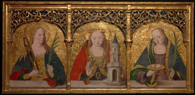 Saintes Apollonia, Barbara et Agatha - Master Alejo