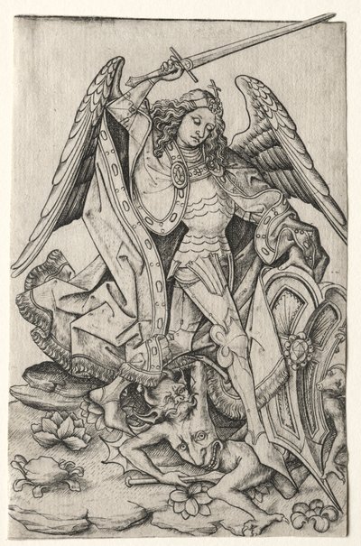 Saint Michel, troisième quart du 15e siècle - Master E. S.