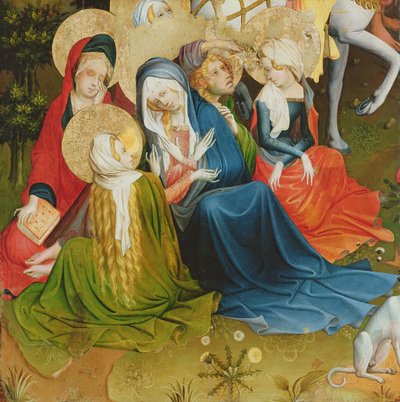 Groupe de femmes à la crucifixion, panneau de l