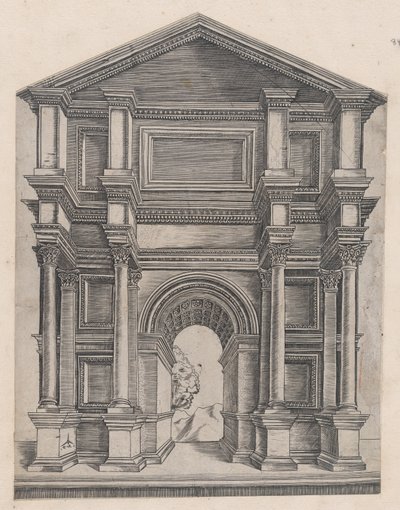 Speculum Romanae Magnificentiae : Arc par Maître GA avec le Caltrop, XVIe siècle - Master GA