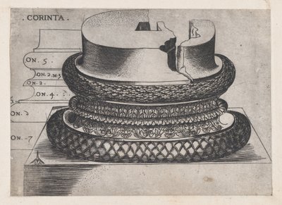 Speculum Romanae Magnificentiae: Base Corinthienne du Baptistère du Latran, Rome - Master GA