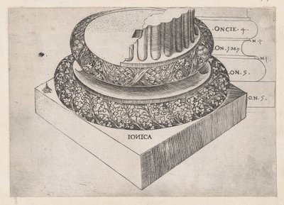 Speculum Romanae Magnificentiae : base ionique - Master GA
