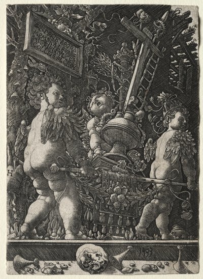 Anges portant les emblèmes de la Passion - Master H. L.