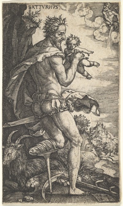 Saturne des Dieux qui président aux planètes, 1525 - Master I.B.