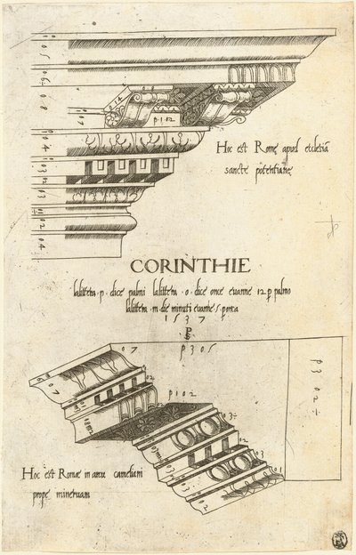 Entablements de Santa Pudenziana et l