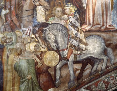 Détail de la Crucifixion - Master Trecentesco of Sacro Speco School