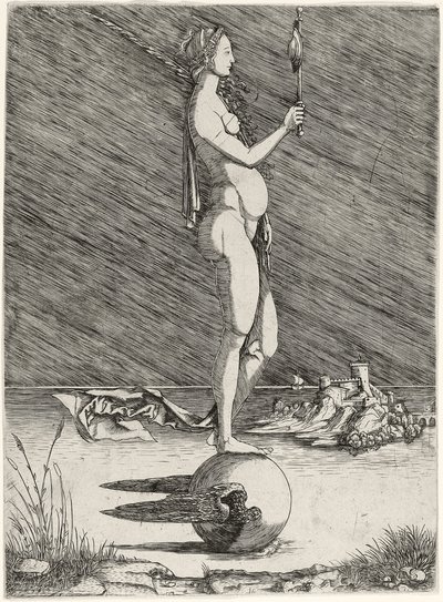 Fortune naviguant sur un globe ailé, vers 1510-15 - Master of 1515