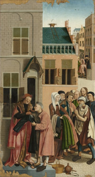 Les Sept Œuvres de Miséricorde : Vêtir les nus, 1504 - Master of Alkmaar