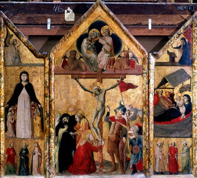 Triptyque avec la Crucifixion comme panneau central, vers 1333 - Master of Bologna