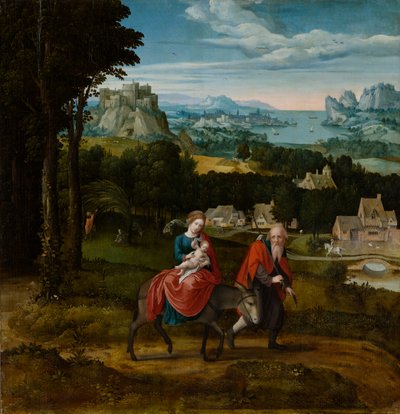 La Fuite en Égypte, vers 1530-1535 - Master of Female Half Lengths
