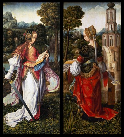 Saintes Catherine et Barbara - Master of Frankfurt