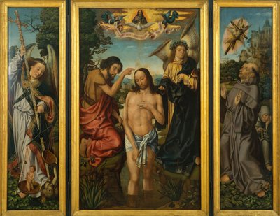 Triptyque du Baptême du Christ - Master of Frankfurt