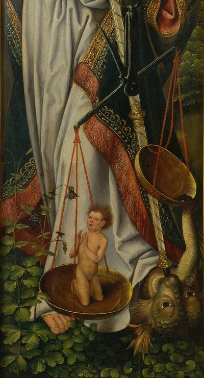 Triptyque du Baptême du Christ (détail) - Master of Frankfurt