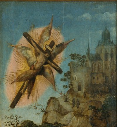 Triptyque du Baptême du Christ (détail) - Master of Frankfurt