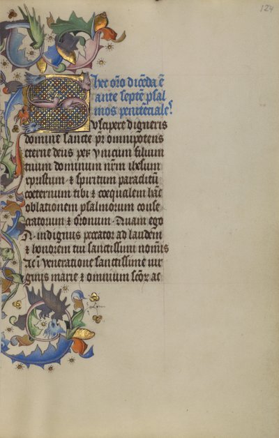 Habité Initial S - Master of Guillebert de Mets