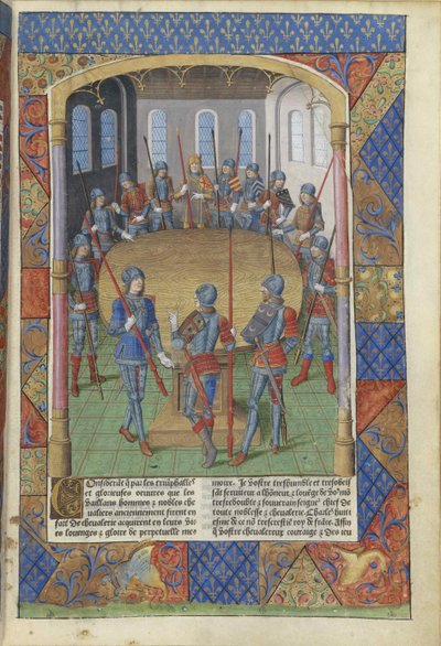 Lancelot du Lac. Le roi Arthur et les chevaliers de la Table ronde, 1494 - Master of Jacques de Besançon