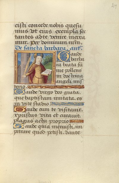 Sainte-Barbara - Master of Jacques de Besançon