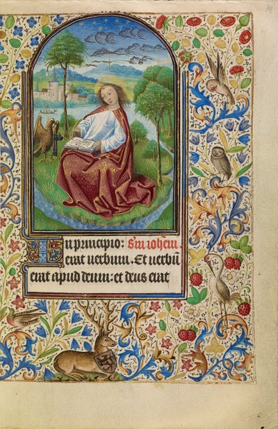 Saint Jean sur Patmos - Master of Jacques of Luxembourg