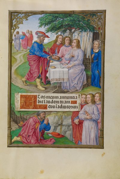 Abraham et les trois anges - Master of James IV of Scotland