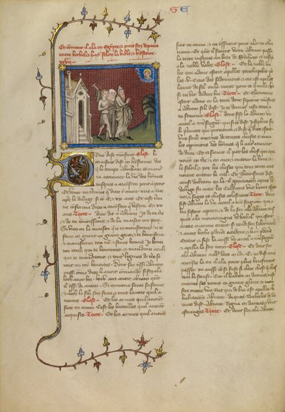 Abraham, Sarah et Lot - Master of Jean de Mandeville
