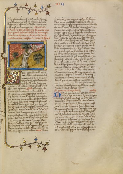 Moïse reçoit les tables de la loi - Master of Jean de Mandeville