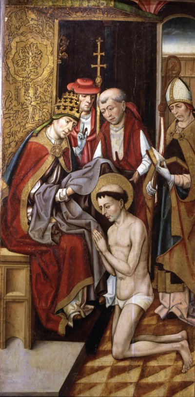 Saint François investi de son Habit par le Pape Innocent III - Master of Portillo