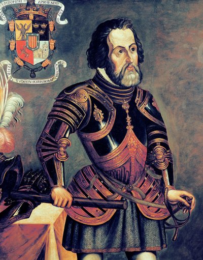 Hernando Cortes (1485-1547) (copie d