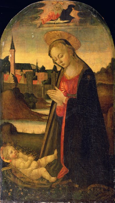 La Vierge adorant l