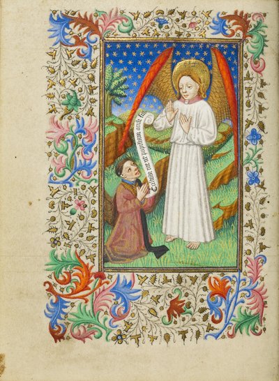 Un mécène et son ange gardien - Master of Sir John Fastolf