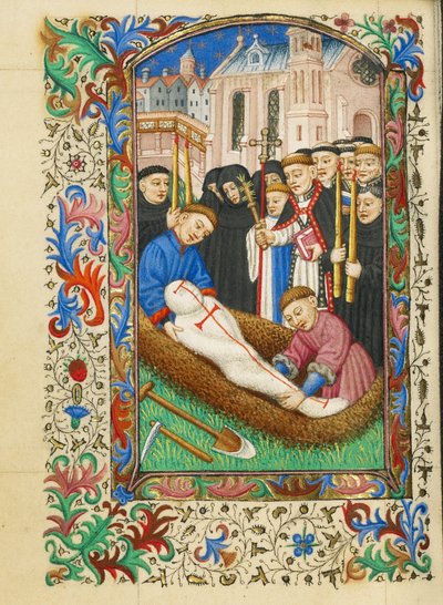 Inhumation dans un cimetière - Master of Sir John Fastolf