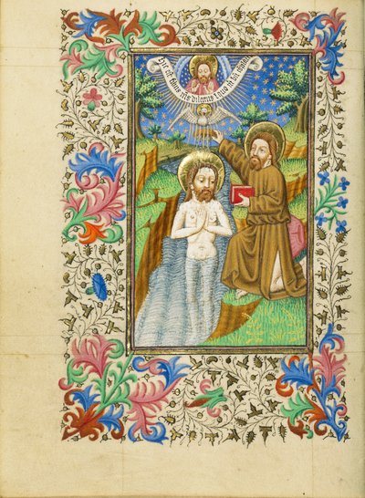 Le baptême du Christ - Master of Sir John Fastolf