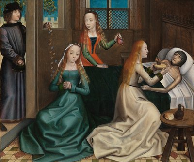 La Charité de Saint Nicolas, du Retable de Saint Nicolas, c.1486-93 - Master of The Legend of St. Lucy