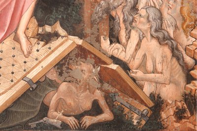 Résurrection et Descente aux Limbes (détail de la Descente aux Limbes : les portes de l