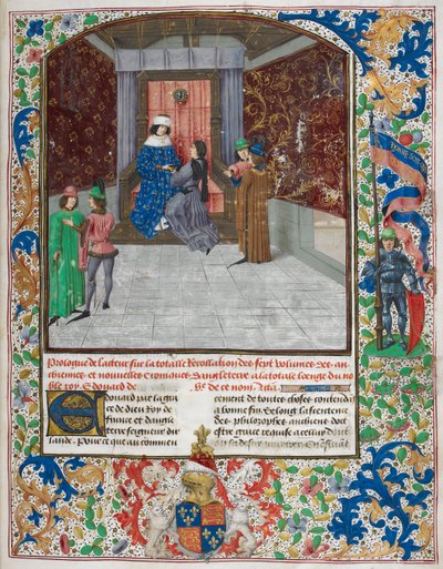 Édouard IV en trône, portant l