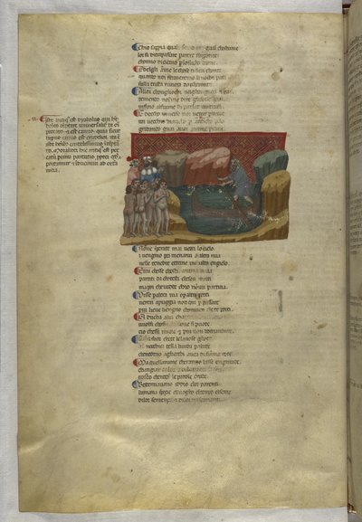 Divine Comédie : Enfer, Purgatoire, Paradis, avec un court commentaire en latin; le Capitolo - Master of the Antiphonar of Padua