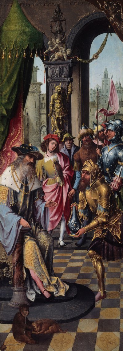 Le roi David recevant l