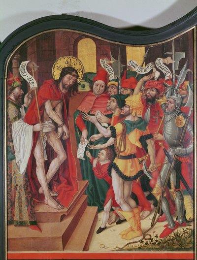 Ecce Homo, sommet du panneau intérieur droit d