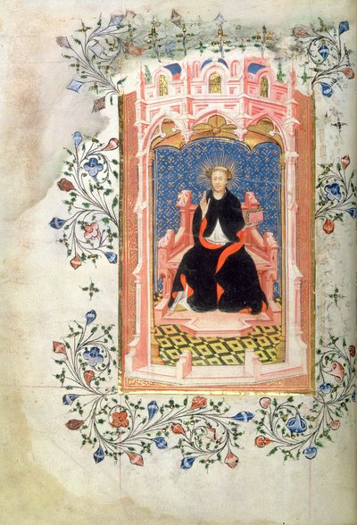 Saint Jean de Bridlington (d.1379) avec le Livre d